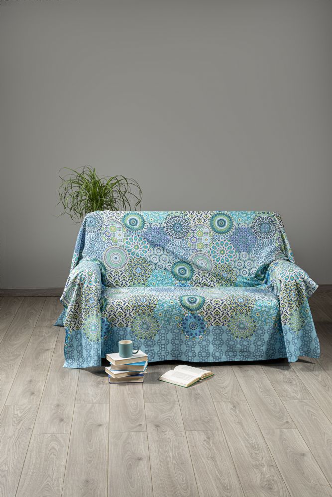 Vacchetti | Telo Arredo Multiuso 170 x 270 Fantasia Gran Decor Etnic Cotone