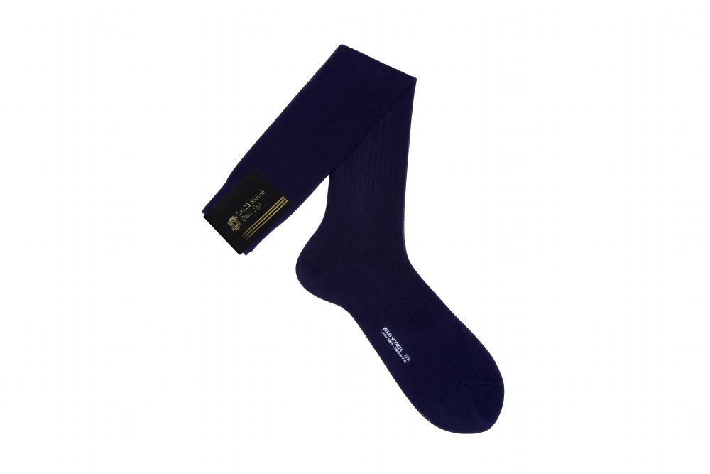 Vacchetti | Calze Uomo Lunghe Costina Tinta Unita 33 Filoscozia