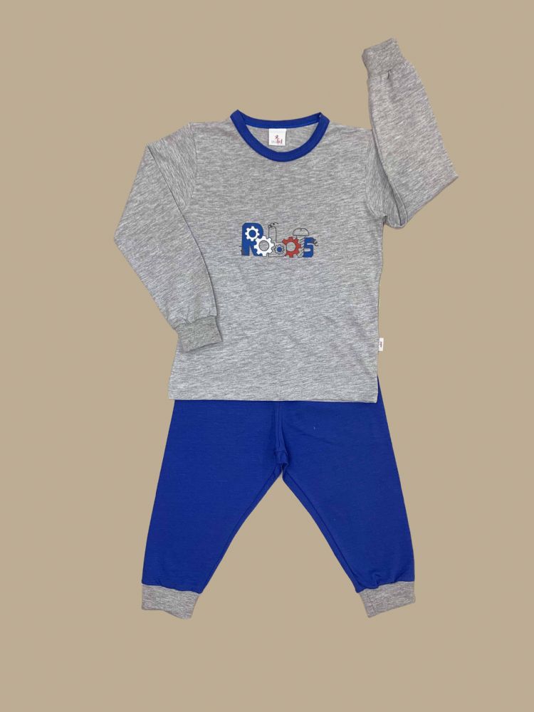 Vacchetti | Pigiama Serafino Con Polsino Bambino 34271 Cotone Jersey