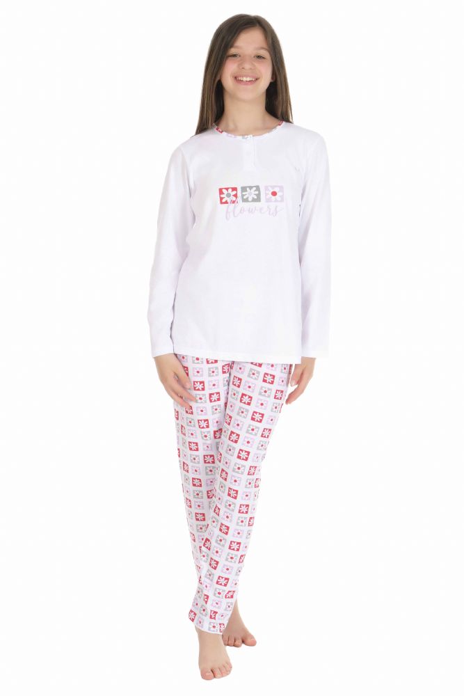 Vacchetti | Pigiama Serafino Bambina 34922 Cotone Jersey
