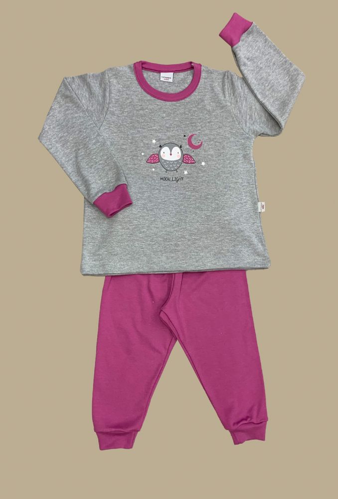 Vacchetti | Pigiama Bambina Girocollo Con Polsino 35570 Caldo Cotone