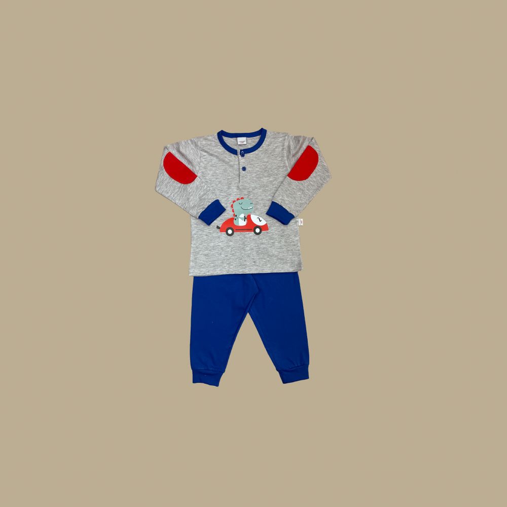 Vacchetti | Pigiama Bambino Serafino Con Polsino Fantasia 36270 Cotone Jersey