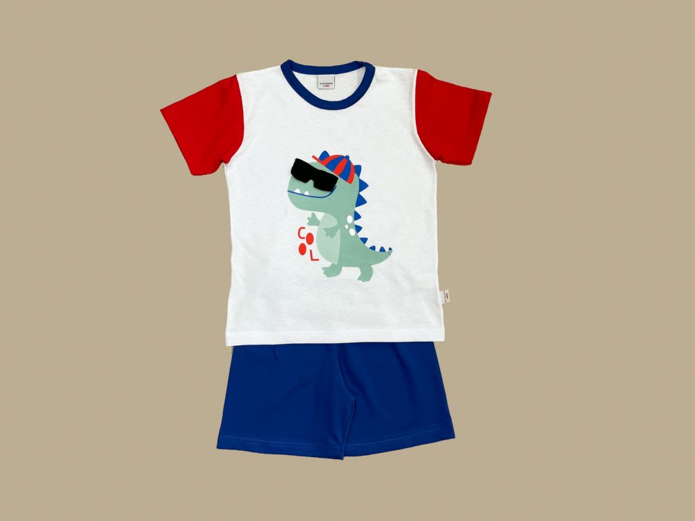 Vacchetti | Pigiama Bambino Corto Girocollo Fantasia 36275 Cotone Jersey