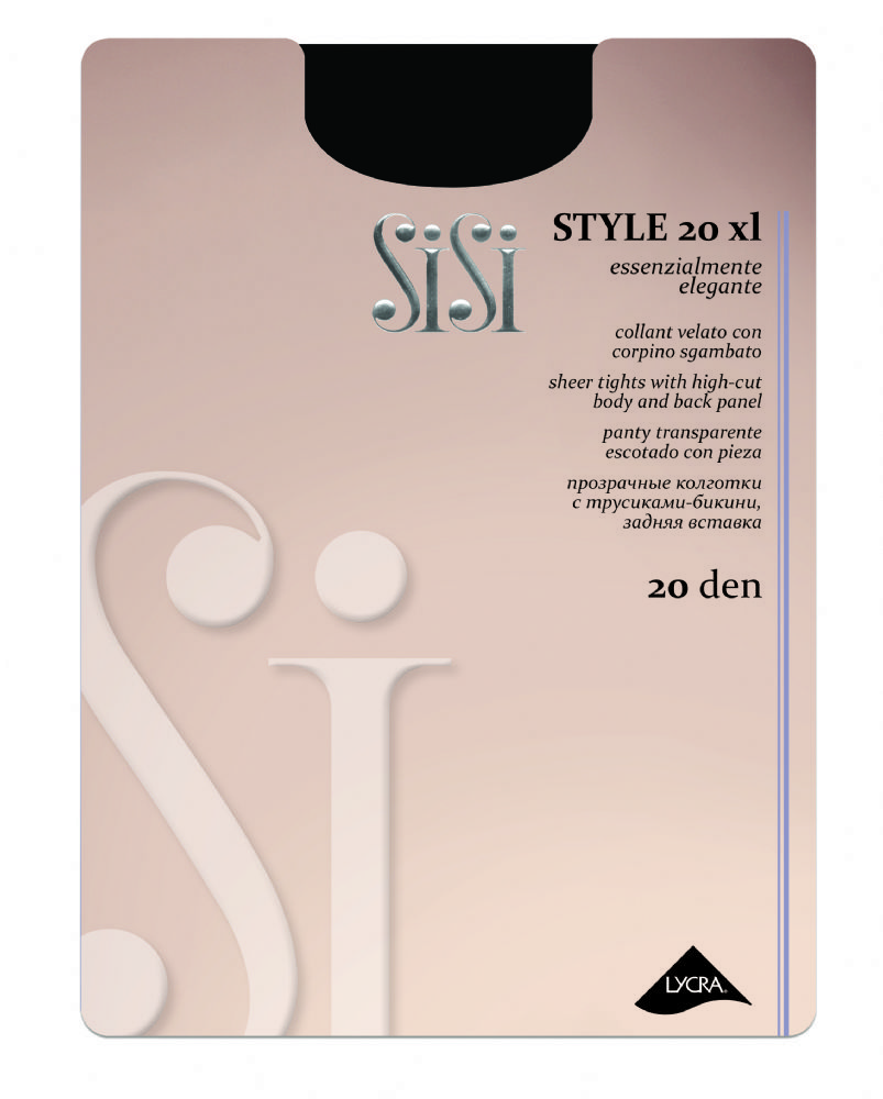 Vacchetti | Collant Velato Elasticizzato Con Corpino Ricamato Style 20 Denari Lycra