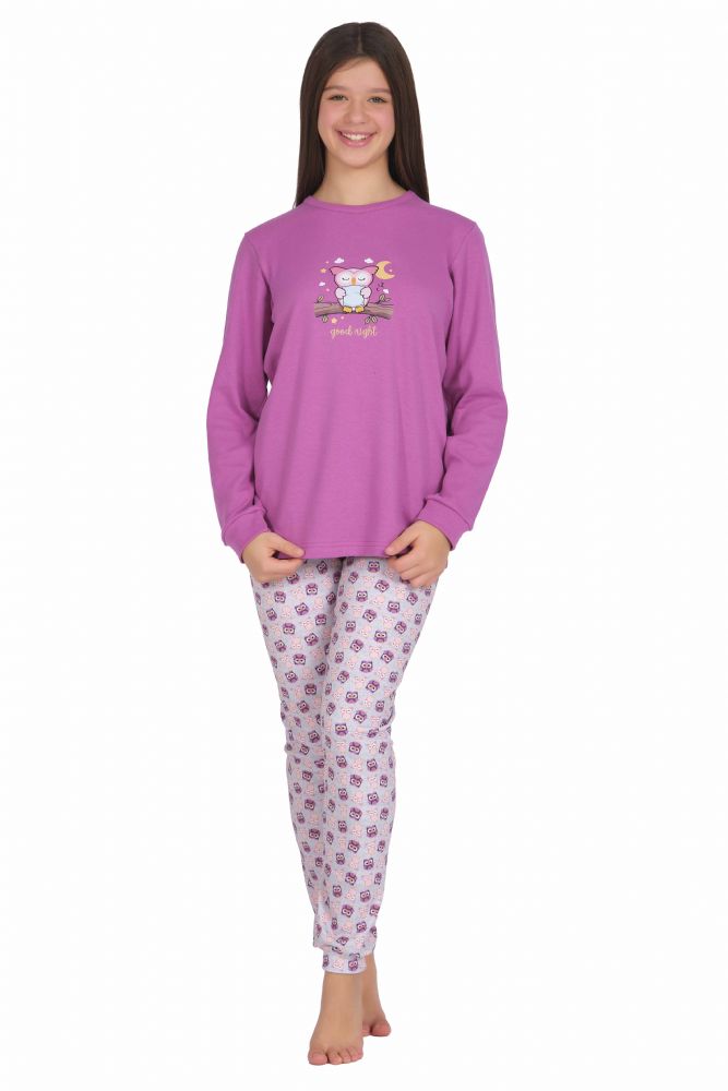 Vacchetti | Pigiama Ragazza Girocollo Con Polsino Fantasia 37930 Caldo Cotone