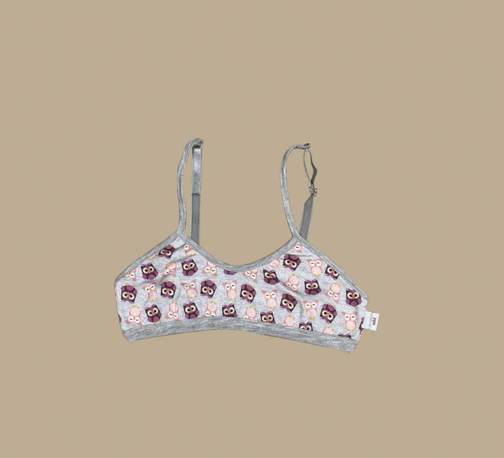 Vacchetti | Brassiere Ragazza Senza Ferretto Fantasia 37996 Cotone Elasticizzato
