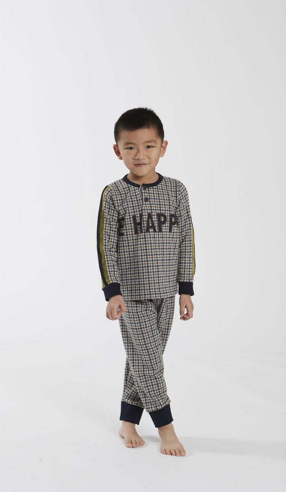 Vacchetti | Pigiama Ragazzo Serafino Con Polsino Happy People 6153/2 Punto Milano