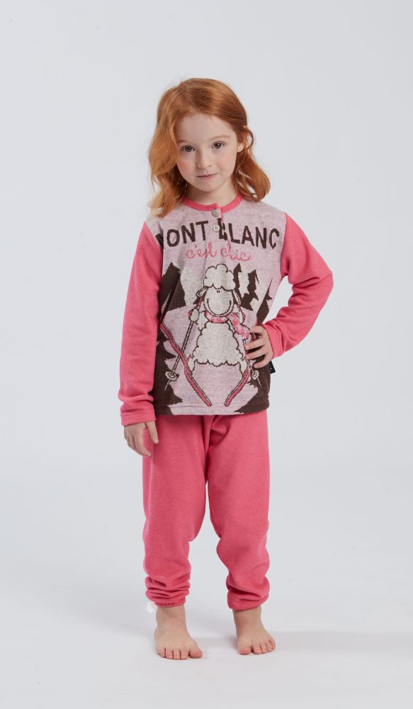Vacchetti | Pigiama Bambina Serafino Fantasia Happy People 6435 Punto Milano