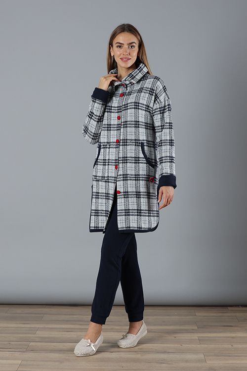 Vacchetti | Vestaglia Donna Con Bottoni E Colletto 6V83081 Punto MIlano