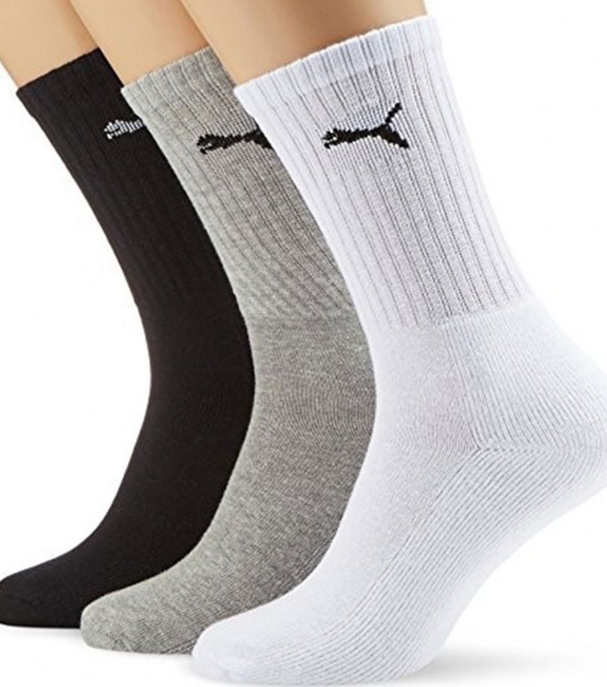 Vacchetti | 3 Calze Unisex Lunghe Polpaccio Sportive Tinta Unita 7312 / 7308 Misto Cotone 