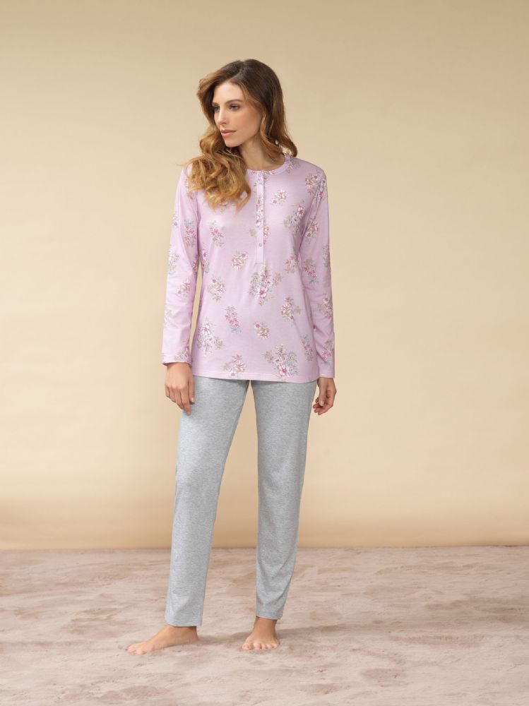 Vacchetti | Pigiama Donna Serafino 74853 Cotone Jersey
