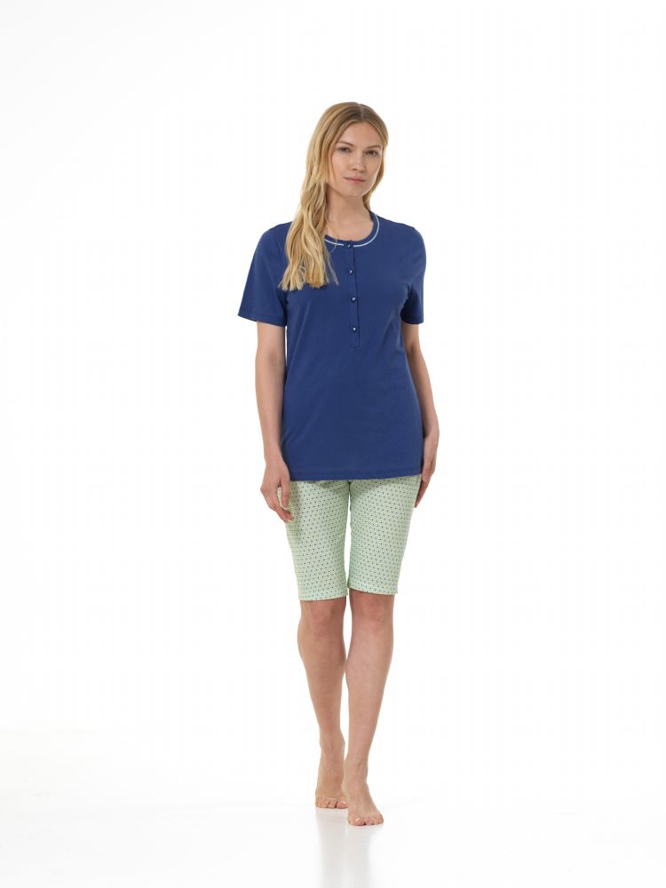 Vacchetti | Pigiama Donna Corto Serafino 75067 Cotone Jersey