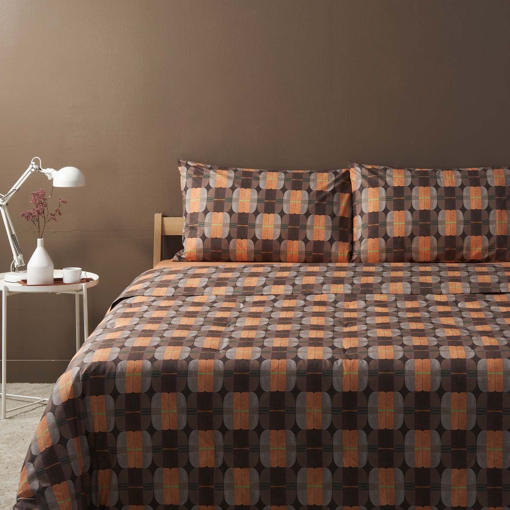 Vacchetti | Completo Copripiumino 2 Piazze Life Globes Cotone