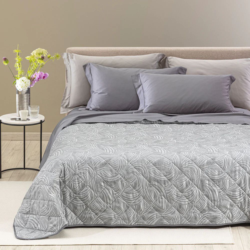 Vacchetti | Copriletto Trapuntato Quilt 2 Piazze Fantasia Dreaming Apollo Raso Jacquard