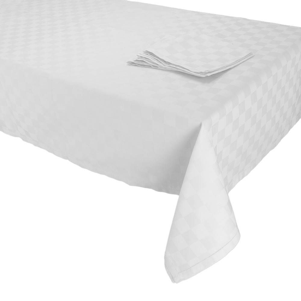 Vacchetti | Servizio Tavola Con Tovaglioli Damier x12 Cotone Jacquard