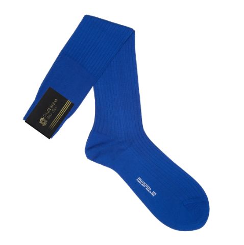 Vacchetti | Calze Uomo Lunghe Costina Tinta Unita 33 Filoscozia