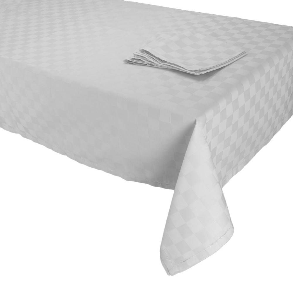 Vacchetti | Servizio Tavola Con Tovaglioli Damier x12 Cotone Jacquard
