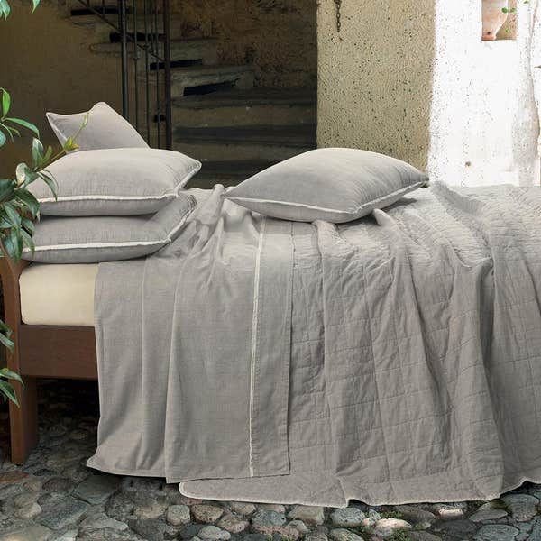 Vacchetti | Completo Lenzuolo 2 Piazze Naturae Cielo Cotone