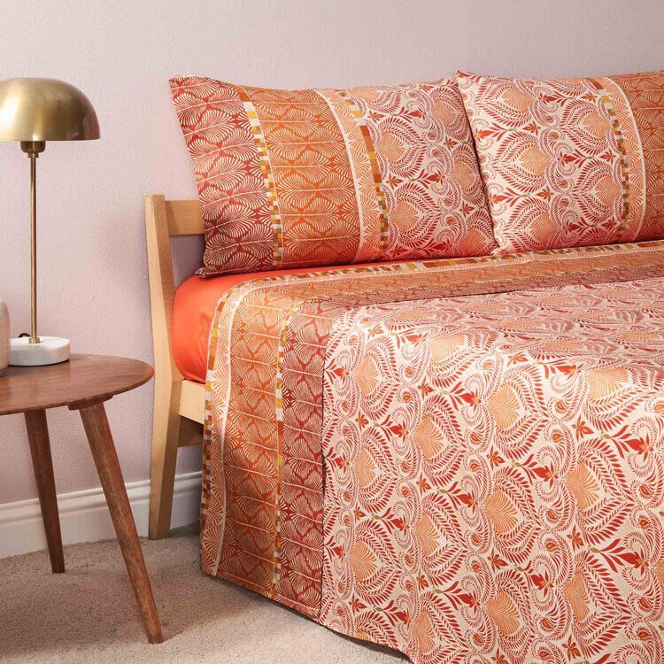 Vacchetti | Completo Lenzuolo / Copriletto 2 Piazze Fantasia Granfoulard Nairobi Cotone