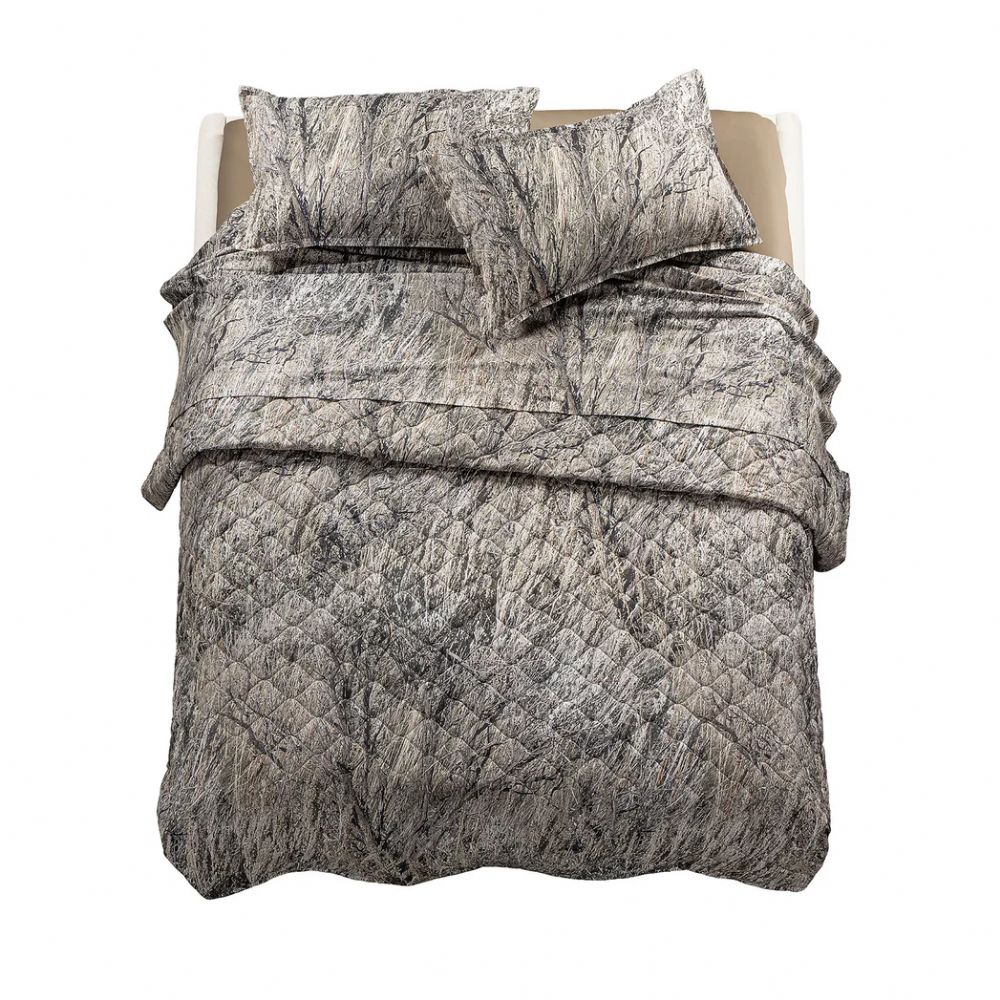 Vacchetti | Copriletto Trapuntato Quilt 2 Piazze Diesel Forest Camo Cotone