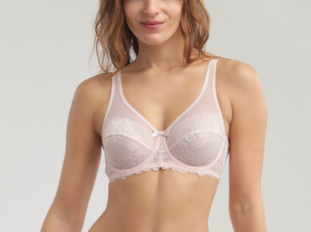 Vacchetti | Reggiseno Pizzo Con Ferretto Generous Essentiel D08H4 Microfibra