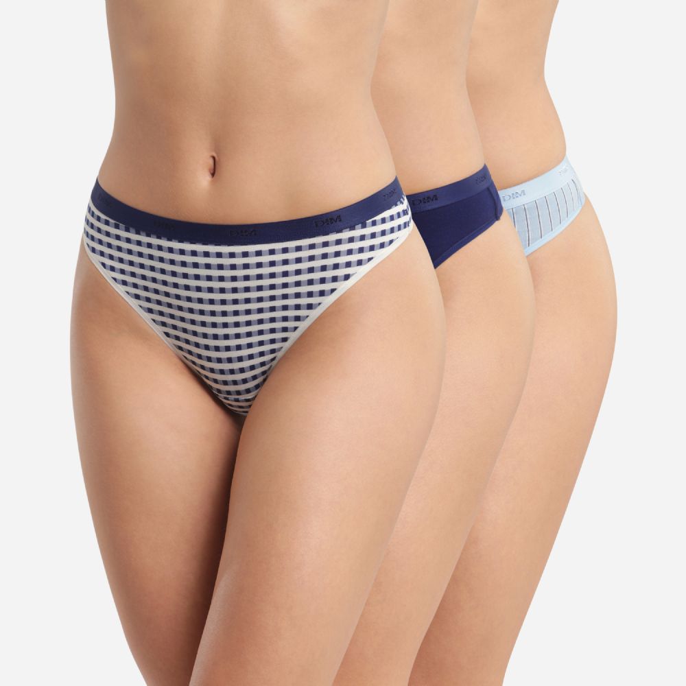 Vacchetti | 3 Slip Perizoma Cotton Stretch D04C19 Cotone Elasticizzato