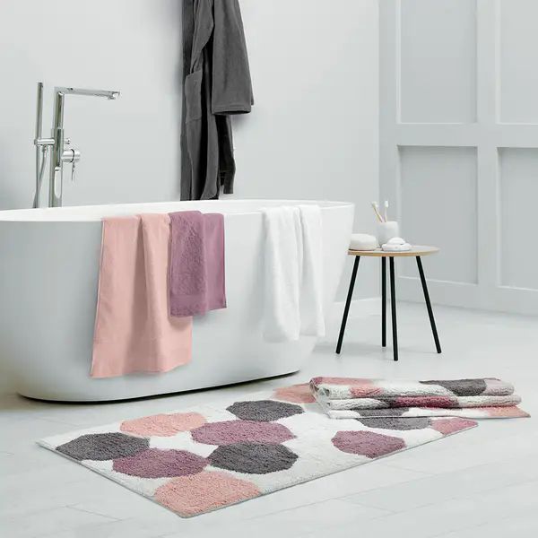 Vacchetti | Tappeto Bagno Con Antiscivolo 60 x 100 Armonie Fantasia Cotone Jacquard