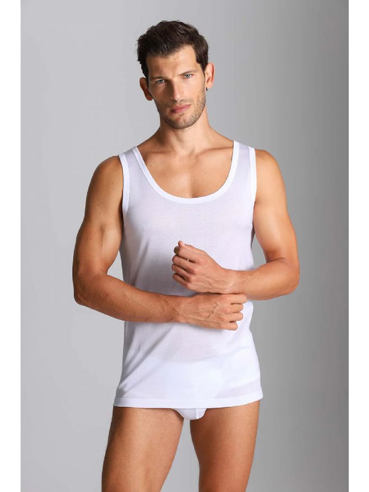 Vacchetti | Canottiera Uomo Spalla Larga FNB010 Filoscozia/Jersey