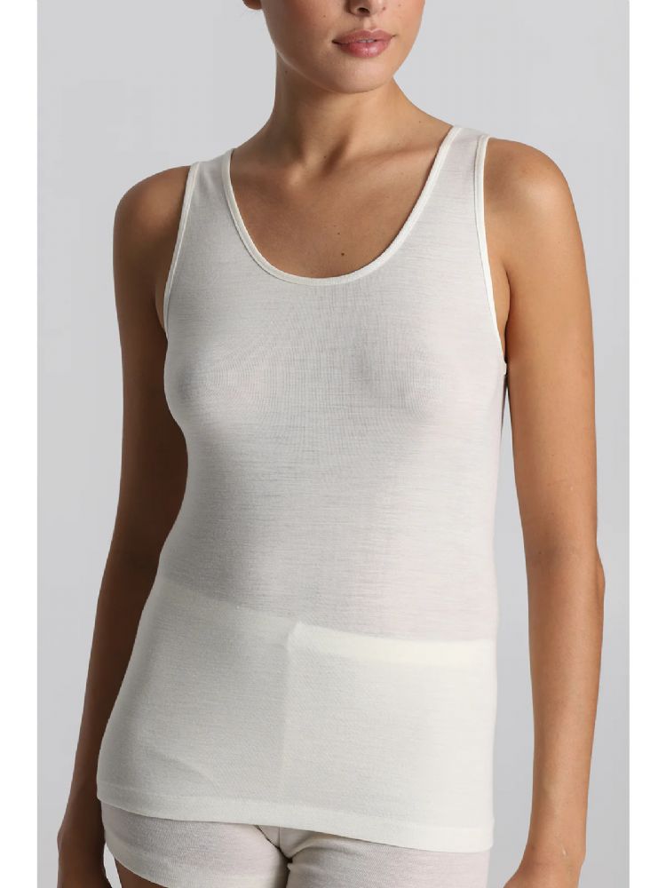 Vacchetti | Canottiera Donna Spalla Larga FRB016 / FRB007 Lana/Seta