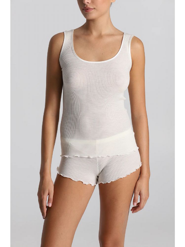 Vacchetti | Canottiera Donna Spalla Larga FRB017 Lana/Seta