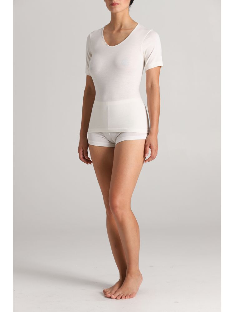 Vacchetti | T Shirt Donna Mezza Manica FRF013 Lana/Cotone 