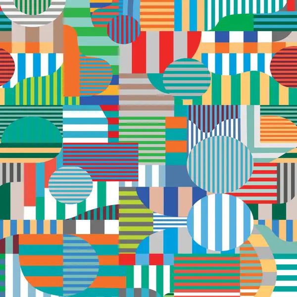 Vacchetti | Completo Lenzuolo 1 Piazza Fantasia Carosello Geometric Cotone