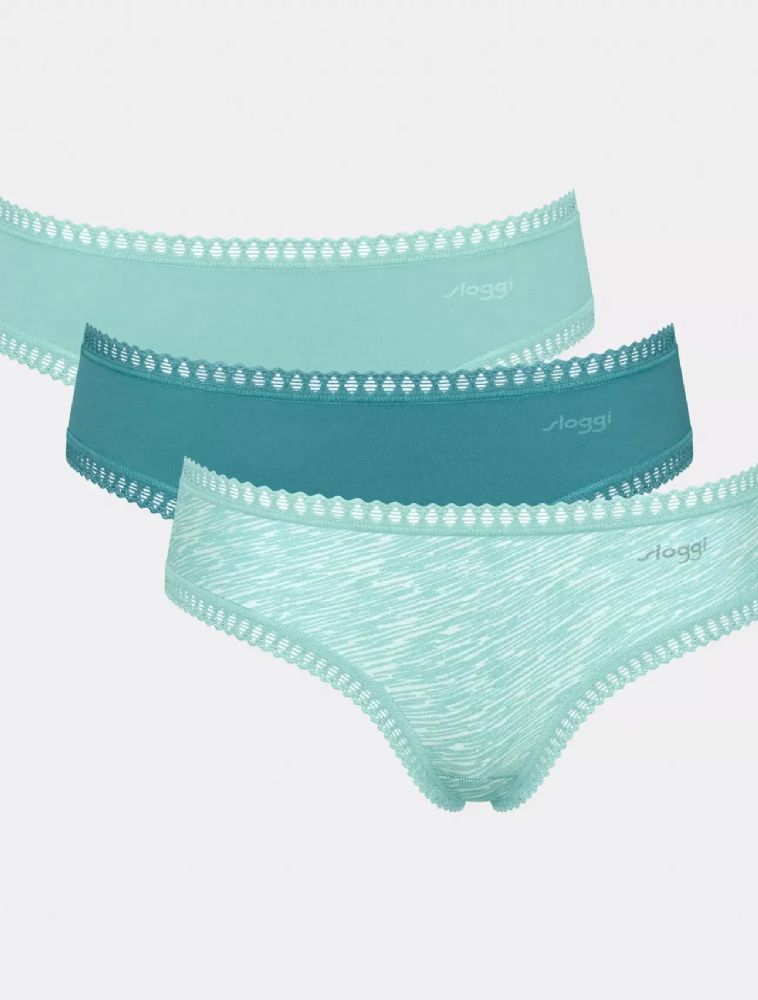 Vacchetti | 3 Slip Hipster Fianco Alto Fantasia Go Crush Hipster Cotone Elasticizzato Biologico