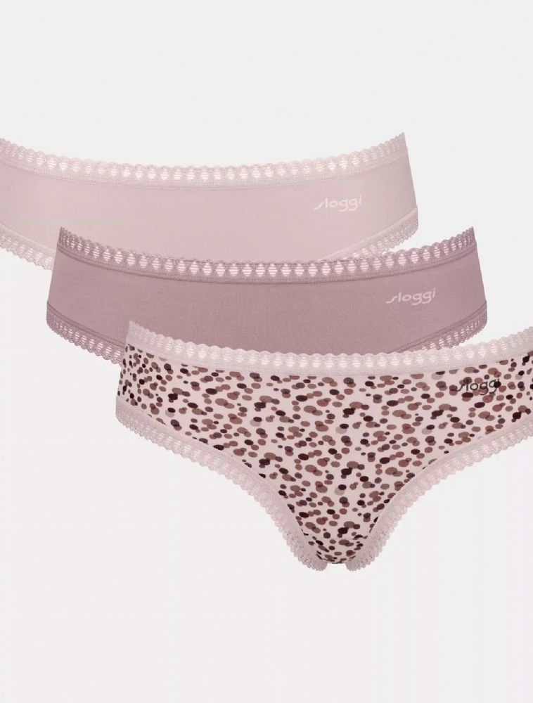 Vacchetti | 3 Slip Hipster Fianco Alto Fantasia Go Crush Hipster Cotone Elasticizzato Biologico