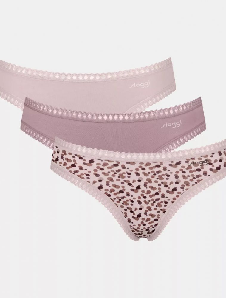Vacchetti | 3 Culotte Mini Fianco Sottile Fantasia Go Crush Mini Cotone Elasticizzato Biologico
