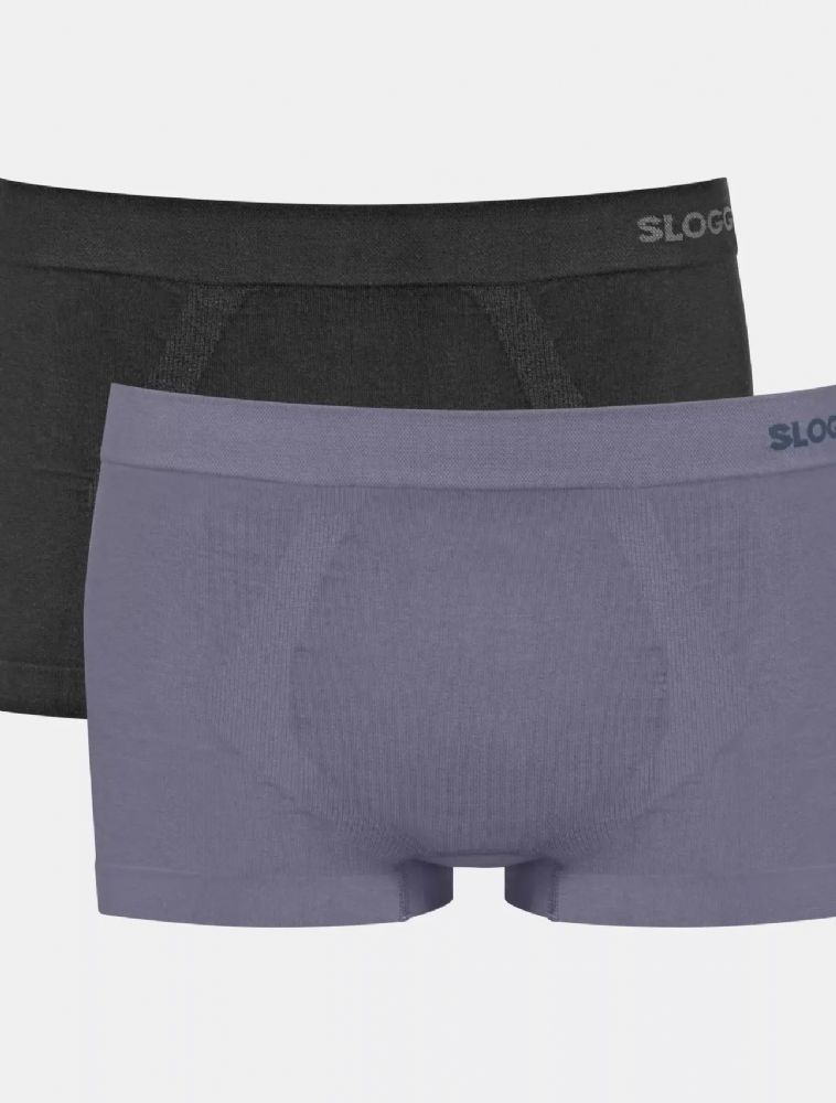 Vacchetti | 2 Boxer Uomo Senza Cuciture Go Smooth Hipster Cotone Elasticizzato