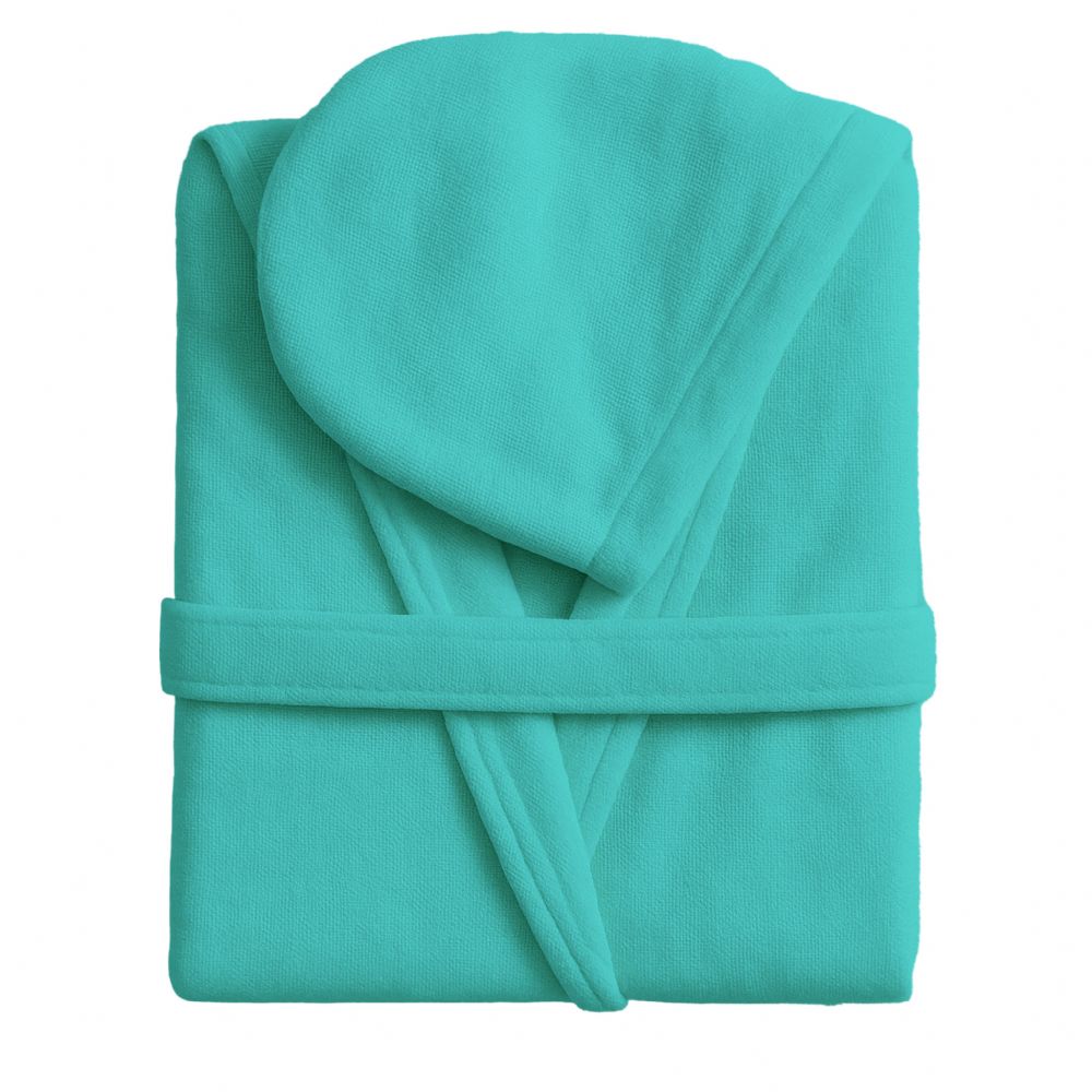 Vacchetti | Accappatoio Unisex Con Cappuccio Tinta Unita Travel Microspugna Di Cotone