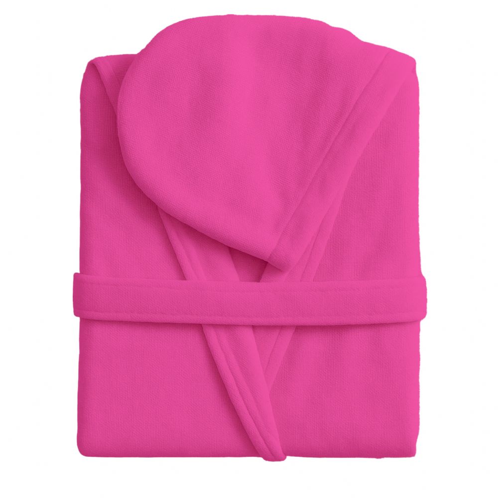 Vacchetti | Accappatoio Unisex Con Cappuccio Tinta Unita Travel Microspugna Di Cotone