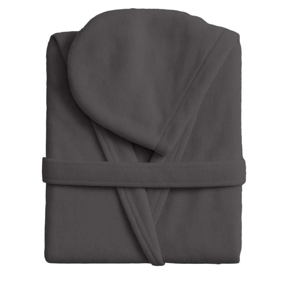 Vacchetti | Accappatoio Unisex Con Cappuccio Tinta Unita Travel Microspugna Di Cotone