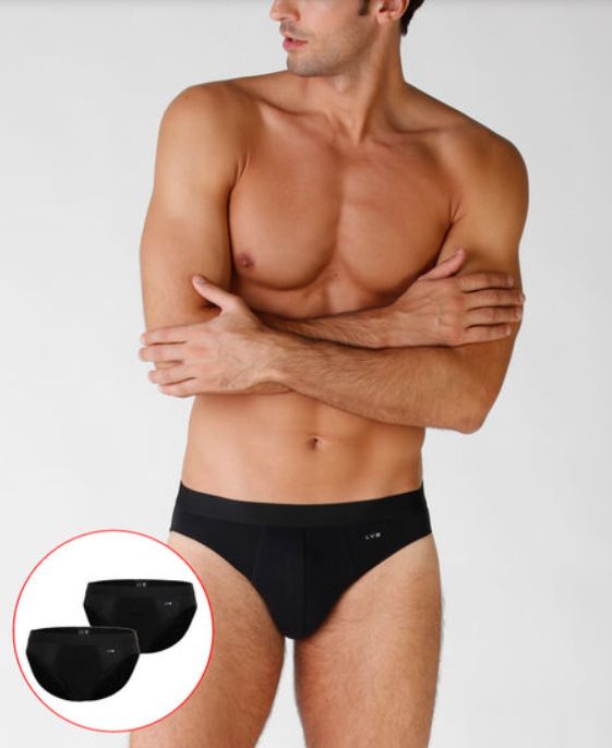 Vacchetti | 2 Slip Uomo Elastico Esterno L09G3 Cotone Elasticizzato