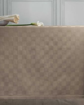 Vacchetti | Servizio Tavola Con Tovaglioli Damier x12 Cotone Jacquard