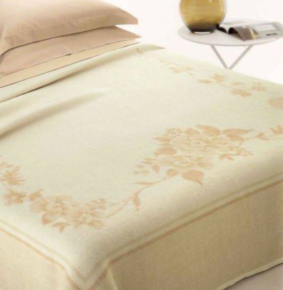 Vacchetti | Coperta 2 Piazze Maxi 450gr. Bordo Tessuto Greta Lana 100% Vergine Nuova Zelanda