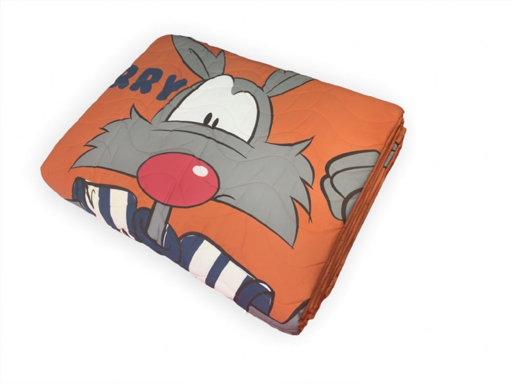 Vacchetti | Copriletto Trapuntato 1 Piazza Fantasia Happy People  Bee Happy Cotone