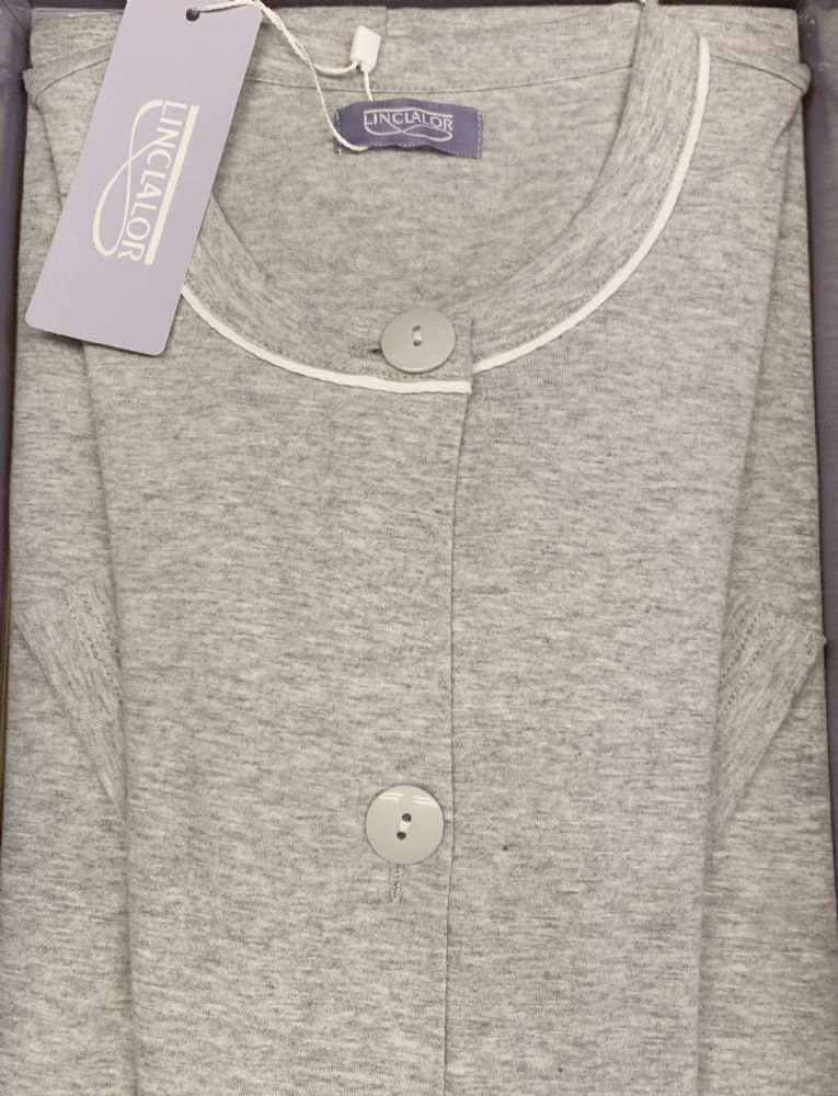Vacchetti | Vestaglia Donna Bottoni Linclalor 71407 Cotone jersey
