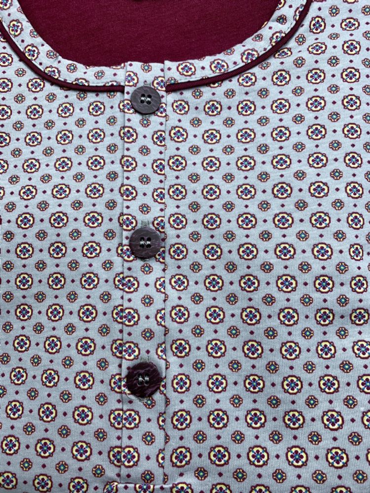 Vacchetti | Pigiama Uomo 3 Pezzi Maglietta Pantaloncini e Pantalone 74818 Linclalor
