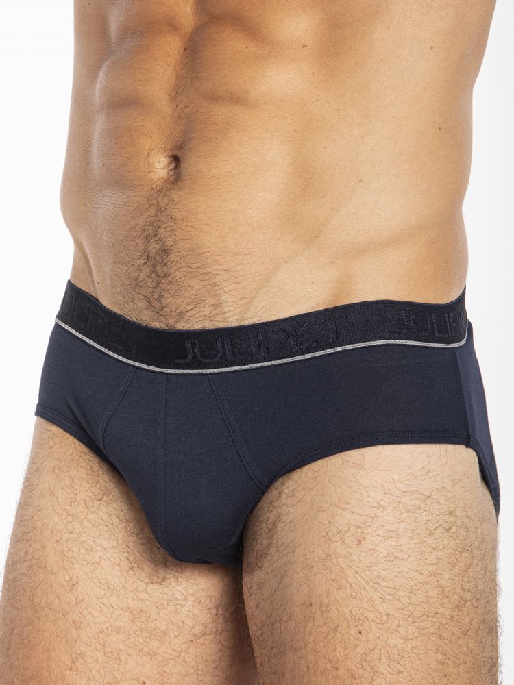 Vacchetti | 2 Slip Uomo Midi Tinta Unita Intervallo Cotone Jersey Elasticizzato