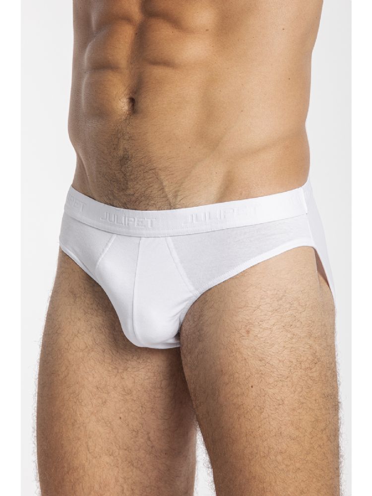 Vacchetti | 2 Slip Uomo Midi Elastico Esterno Tinta Unita Ibra Cotone Jersey Elasticizzato
