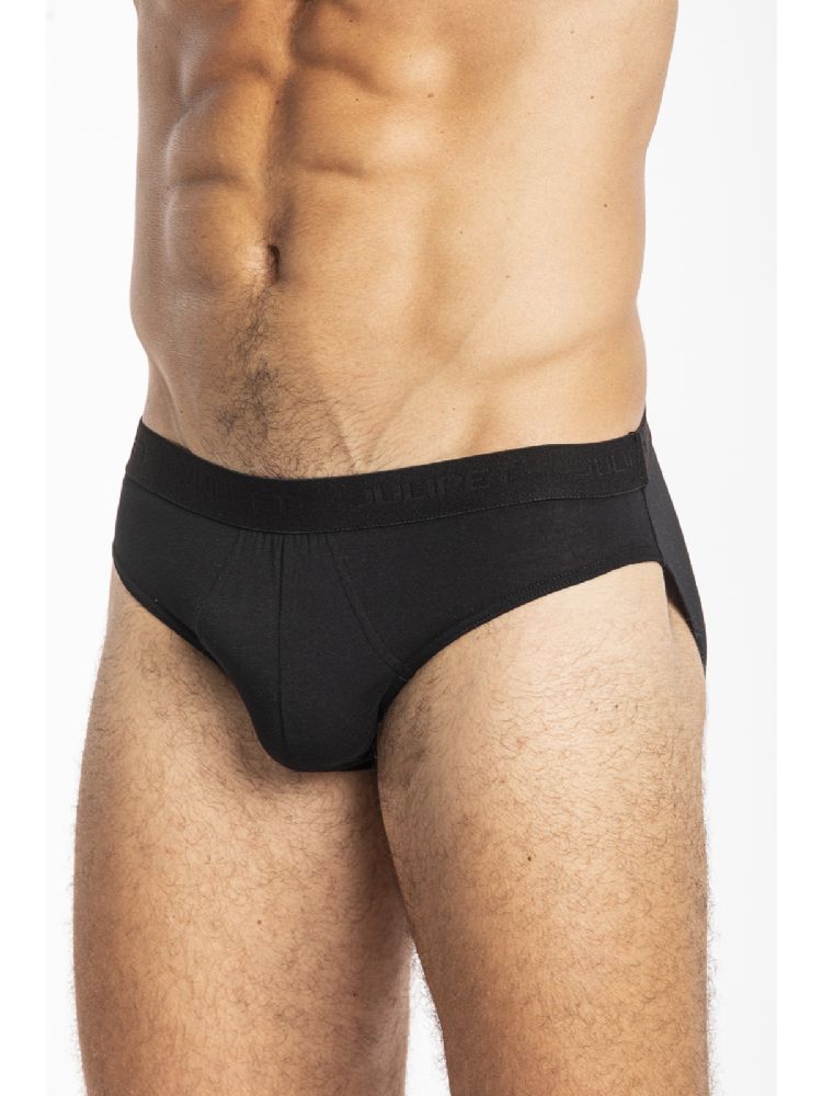 Vacchetti | 2 Slip Uomo Midi Elastico Esterno Tinta Unita Ibra Cotone Jersey Elasticizzato