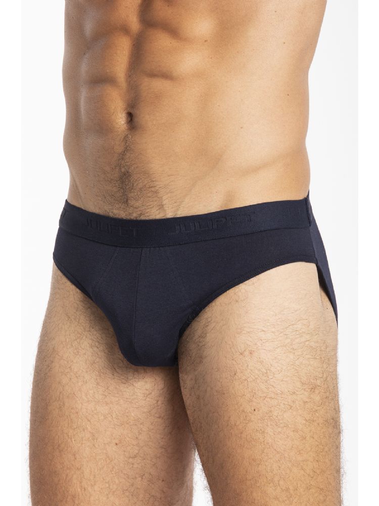 Vacchetti | 2 Slip Uomo Midi Elastico Esterno Tinta Unita Ibra Cotone Jersey Elasticizzato