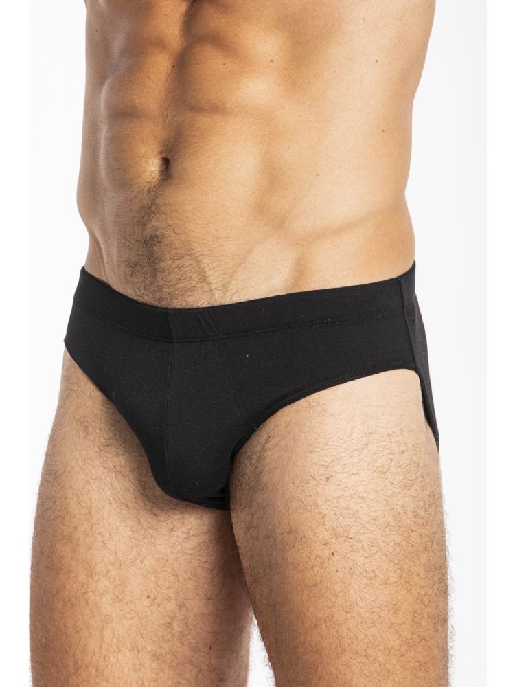 Vacchetti | 2 Slip Uomo Elastico Foderato Tinta Unita Ischia Cotone Jersey Elasticizzato 